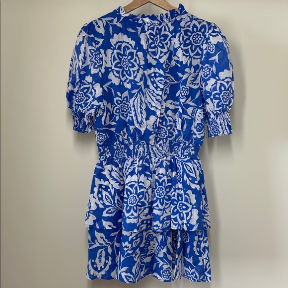 SUGARLIPS Marny Floral Rai Ruffle Mini Dress women’s medium - Picture 7 of 10